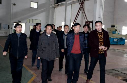 临湘市委书记黄俊钧一行到AK手机登录入口立体停车设备考察调研 